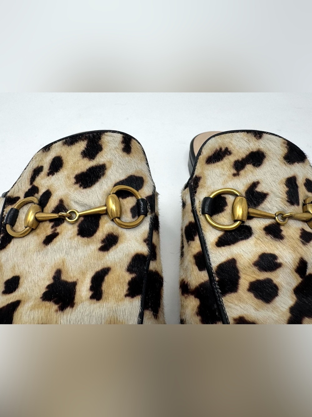 Gucci Princetown Horsebit Mules - Leopard Calf
Hair - Size 38.5 IT - Picture 4 of 15